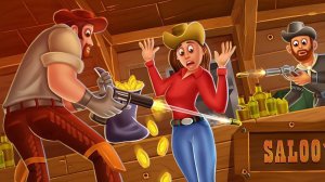 Saloon Robbery: Wild West Rescue Game