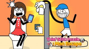 Thief Stick Puzzle: Man Escape Game