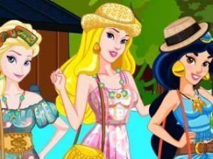 Princess Team Bohemian Dress Up Game
