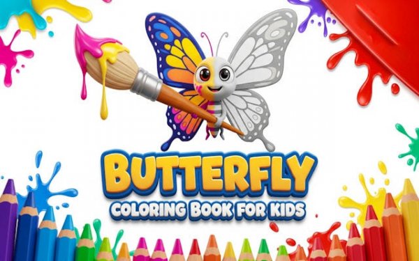 Butterfly Coloring Book: Free Kids Art Game Online