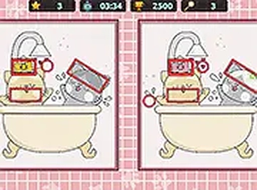 Spot the Differences: Cute Kittens Online Game