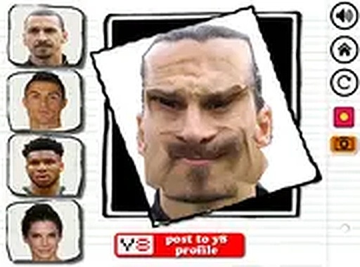 Celebrity LOL Funy Face Online Game