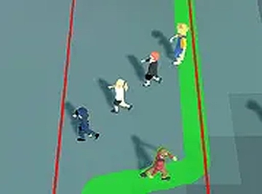 Crowded Walk Puzzle Game