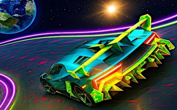 Moon City Stunt Driving Game